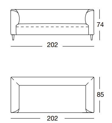 Freistil by Rolf Benz 160 Sofa