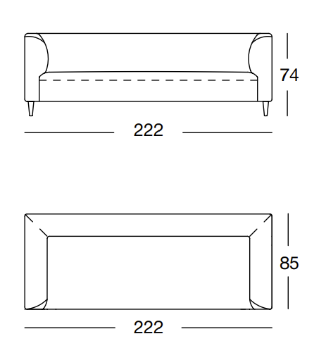 Freistil by Rolf Benz 160 Sofa