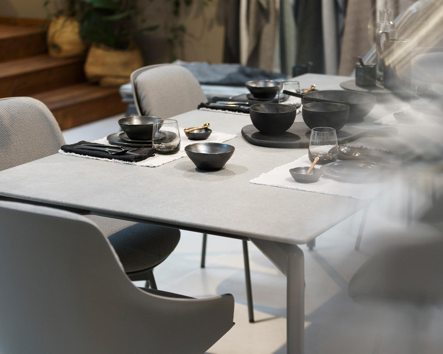 Rolf Benz suno Outdoor table and dining chair setting