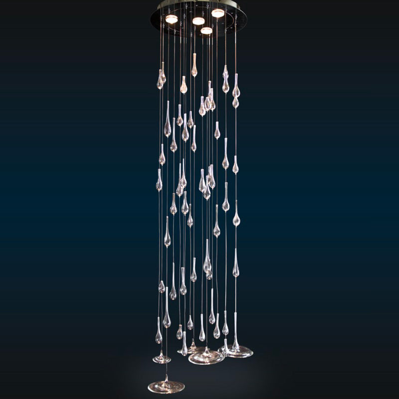 Mazzega1946 Ferro Pendant Lamp glass chandelier