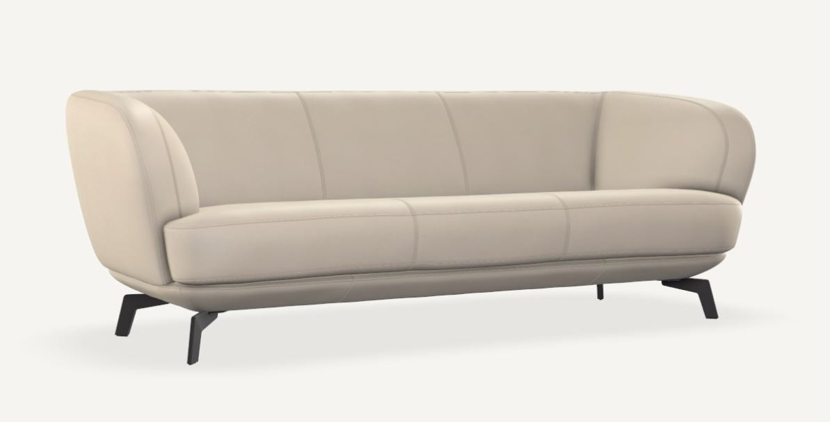 LEOLUX FLINT SOFA 3 SEATER IN PREMIUM LEATHER
