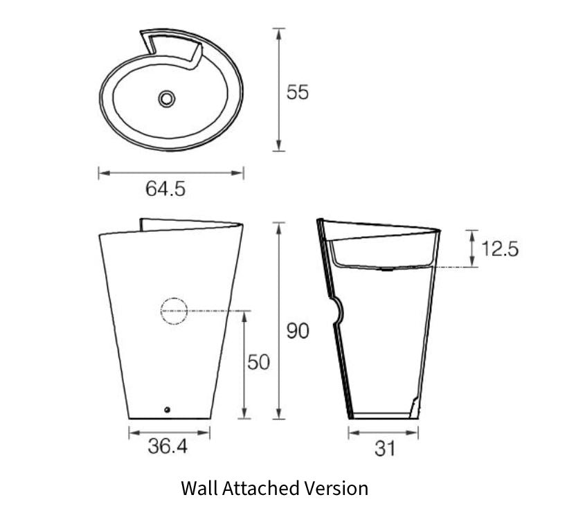 MASTELLA KON FLOOR STANDING BASIN