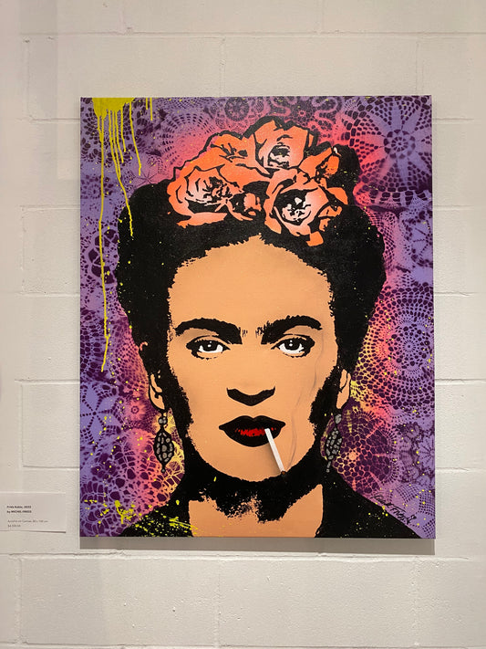 "Frida Kahlo" Painting by Michel Friess