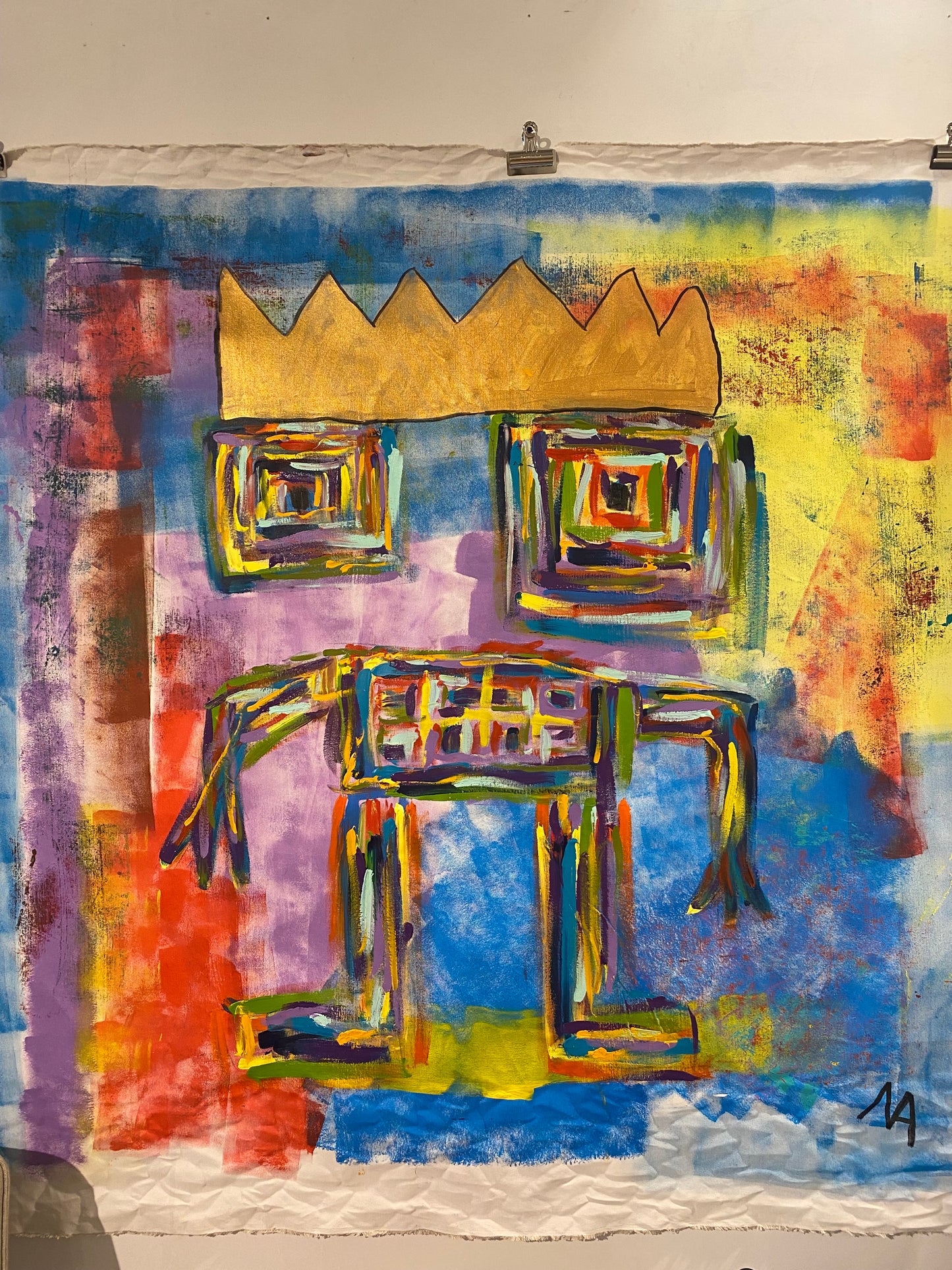 "Wooba" Painting by Mikail Akar