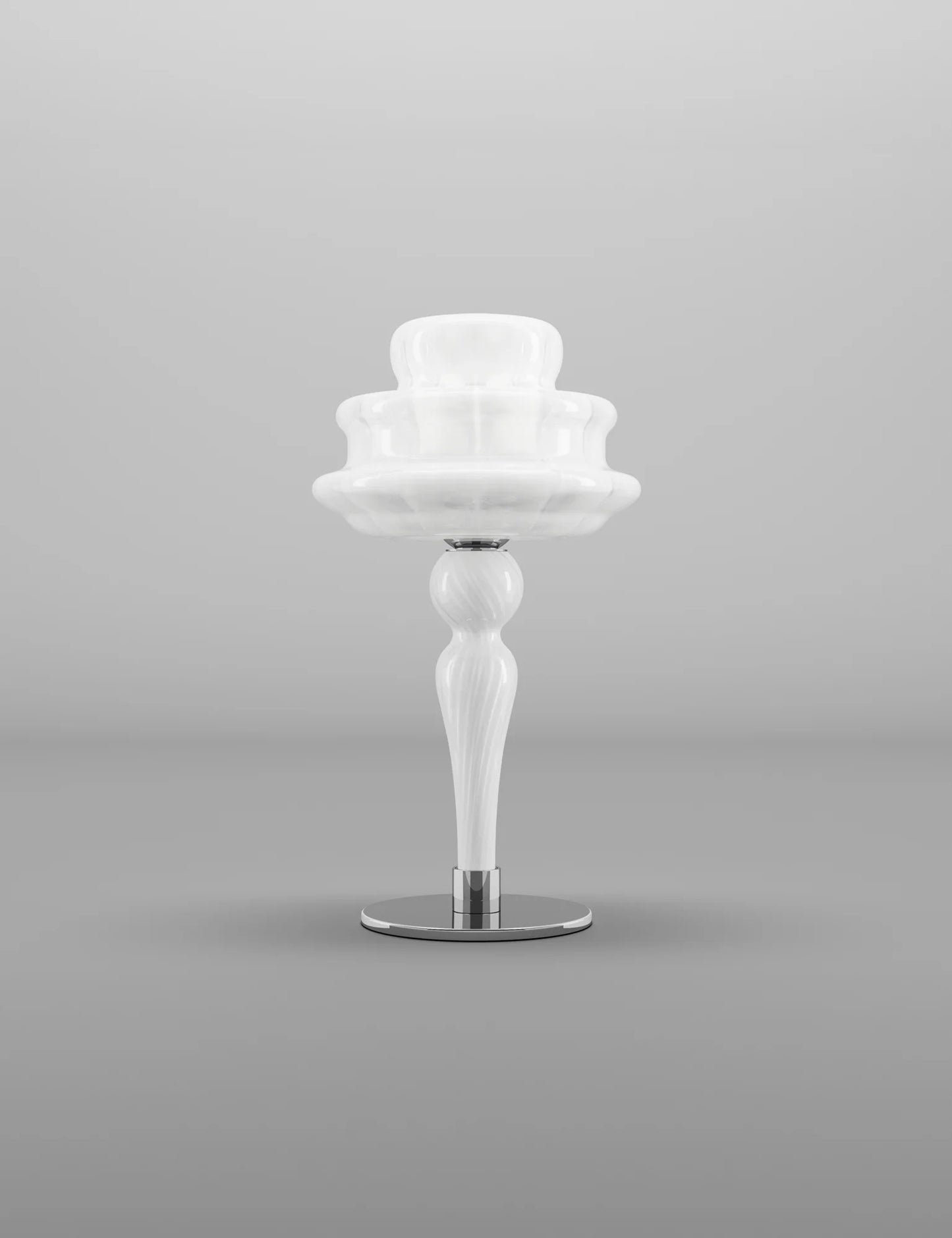 Vistosi Novecento Table Lamp white glass