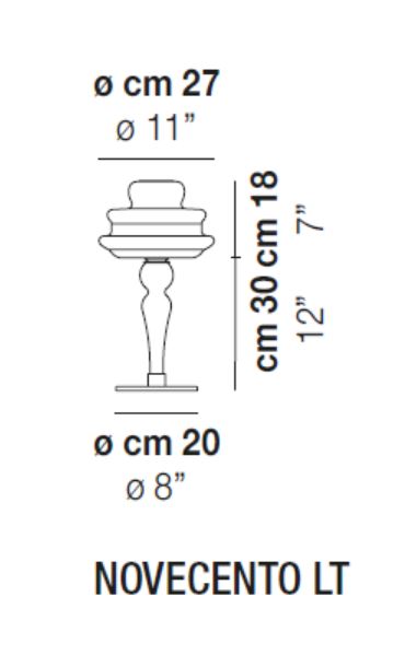 Vistosi Novecento Table Lamp