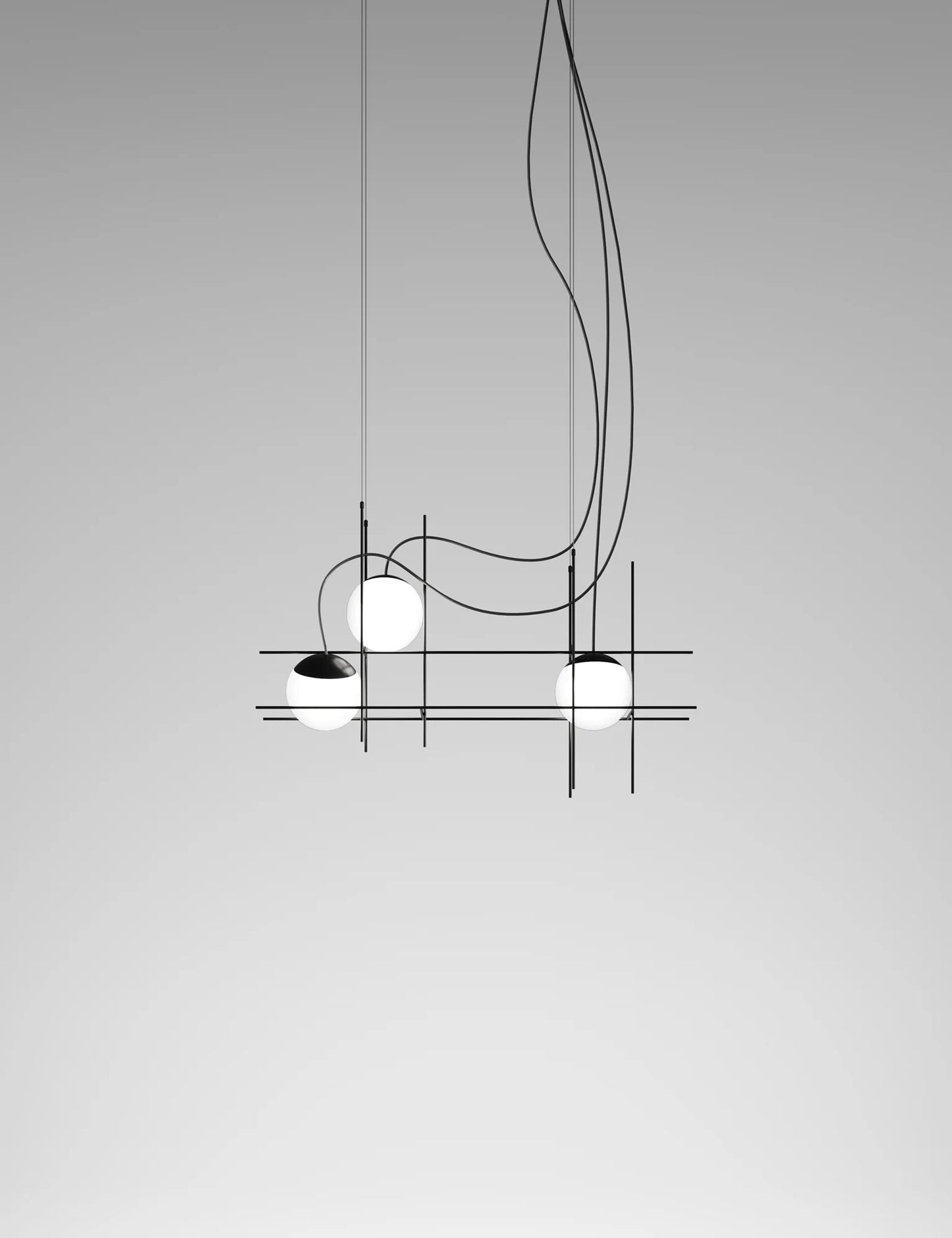Vistosi Plot Frame Pendant Lamp blown glass