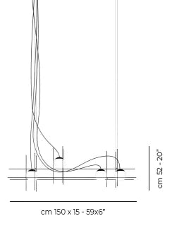 Vistosi Plot Frame Pendant Lamp