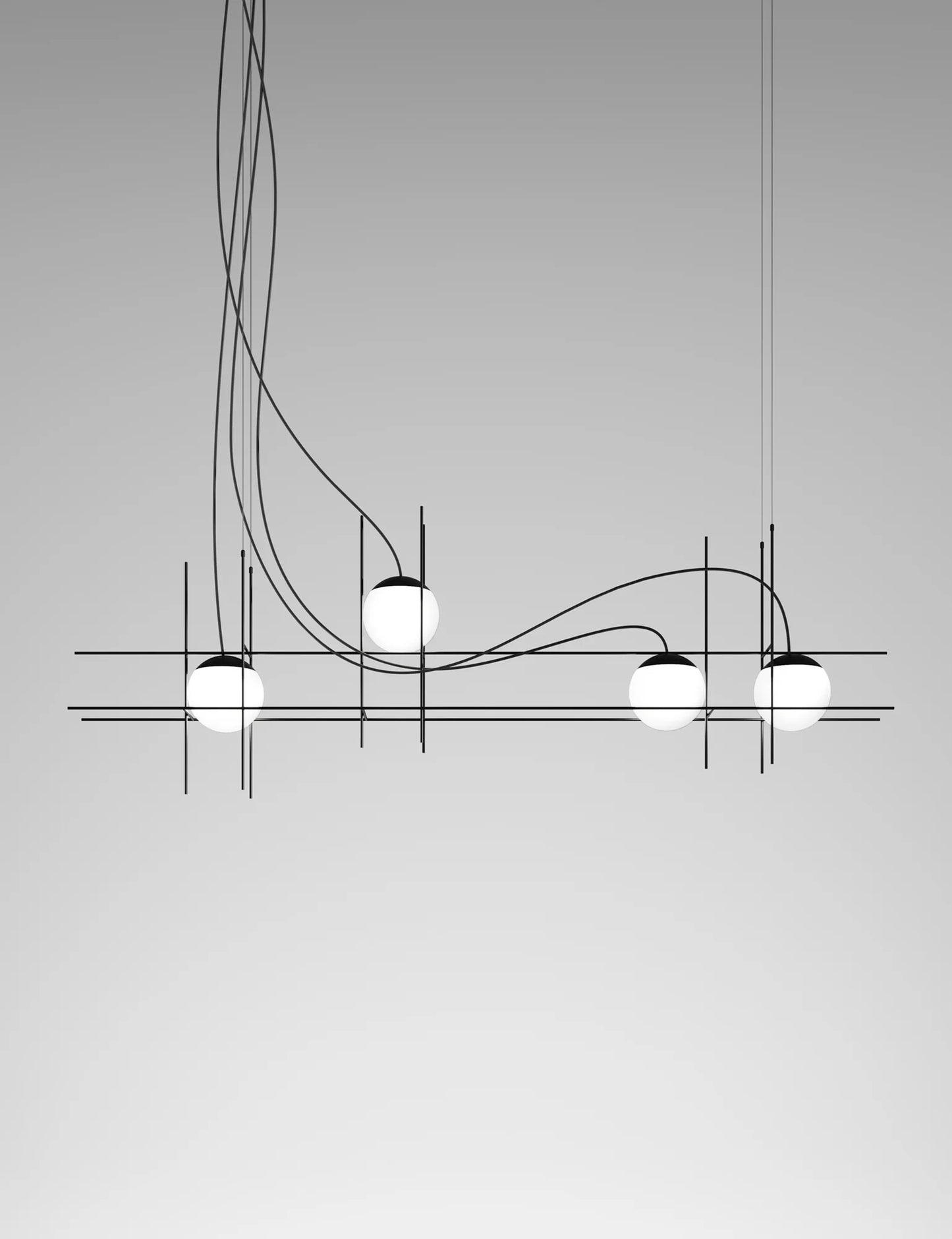 Vistosi Plot Frame Pendant Lamp murano glass