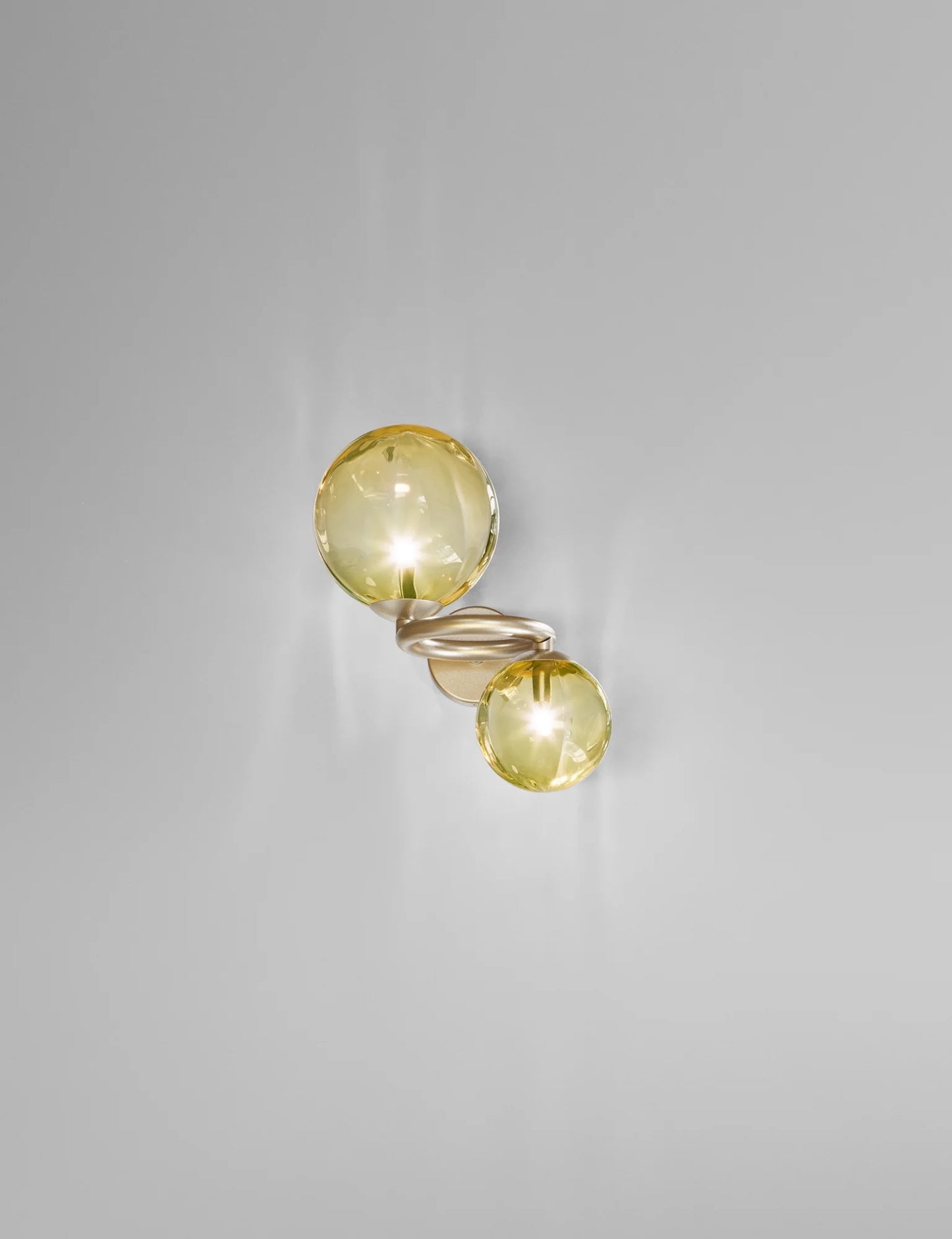 Vistosi Puppet Ring Wall Sconce Lamp amber gold