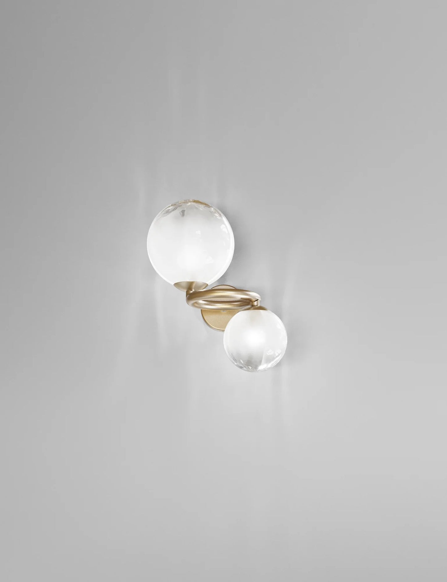 Vistosi Puppet Ring Wall Sconce Lamp White and gold