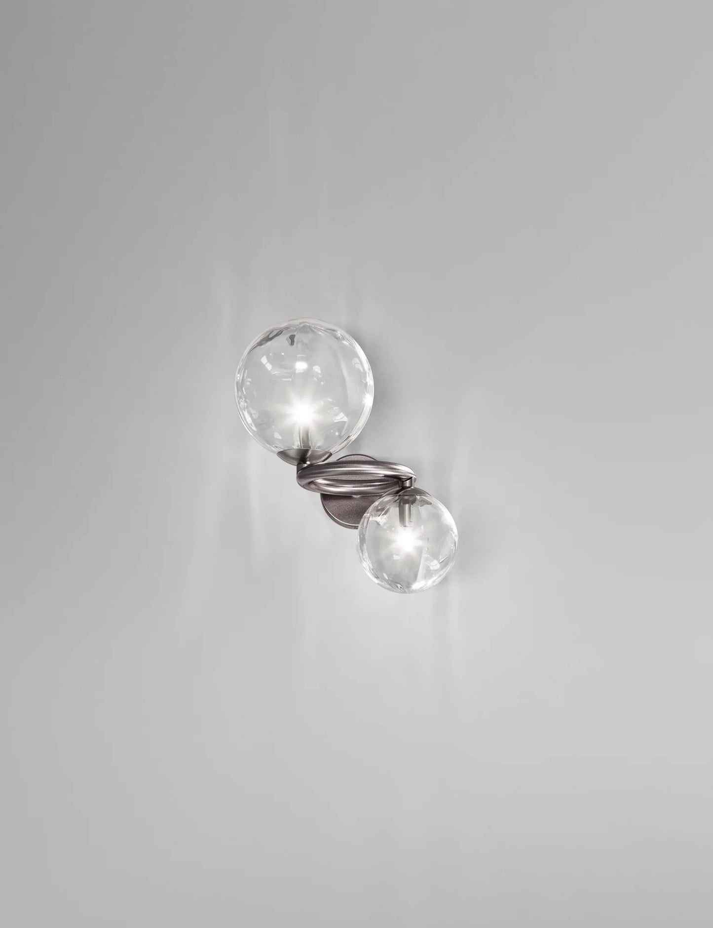 Vistosi Puppet Ring Wall Sconce Lamp clear and black