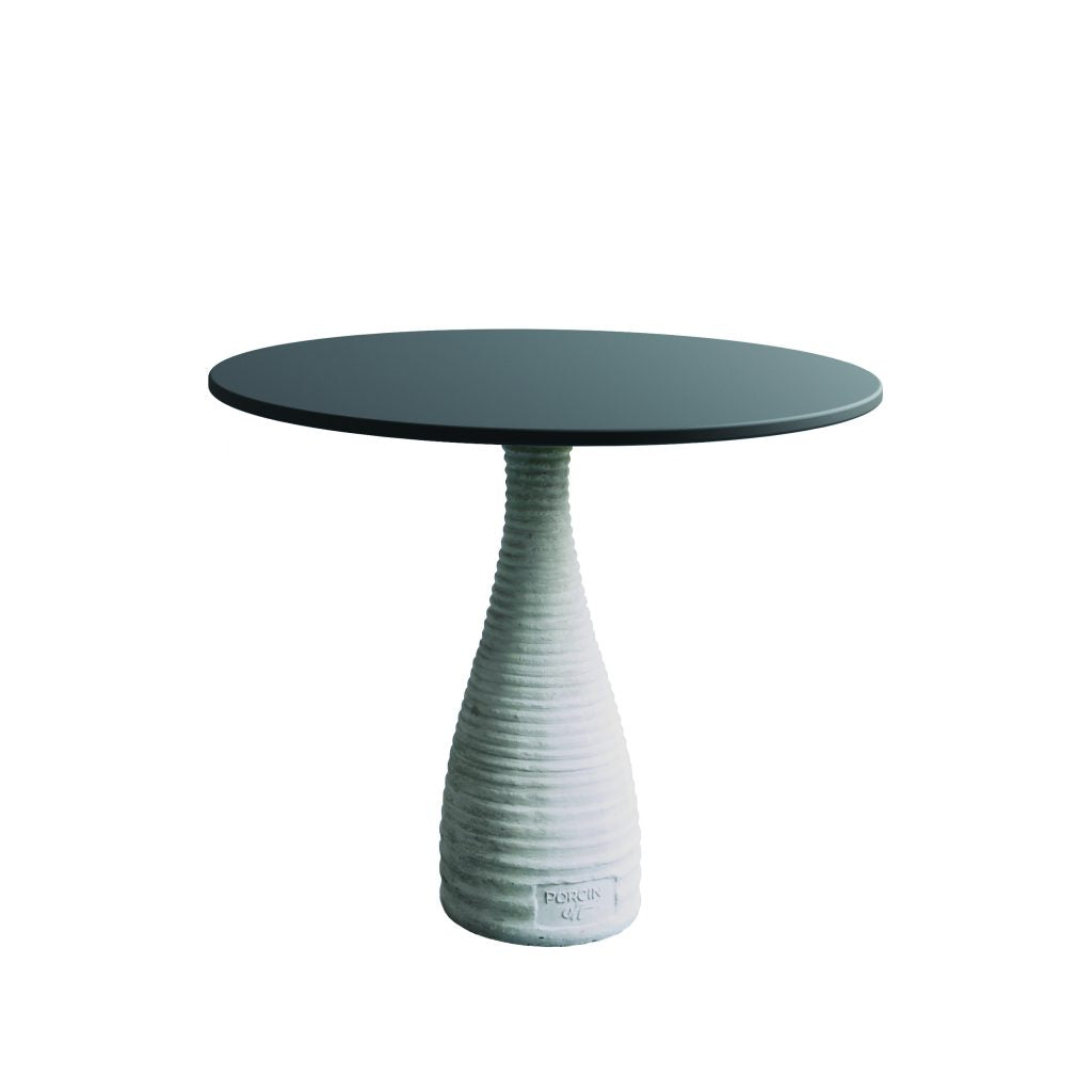 Zeus Porcin'Off outdoor indoor dining table round Italian minimal
