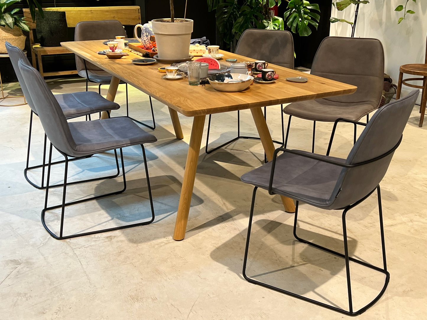 Freistil Dining Set Solid Oak Dining Table