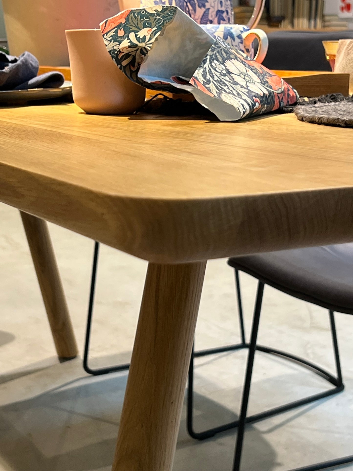 Freistil by Rolf Benz 120 Dining Table with Table Top and Legs in Solid Oak