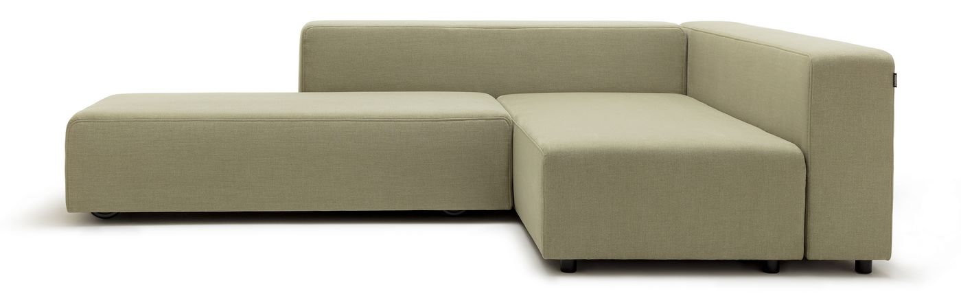 Freistil Rolf Benz 137 Sofa bed in reed green fabric