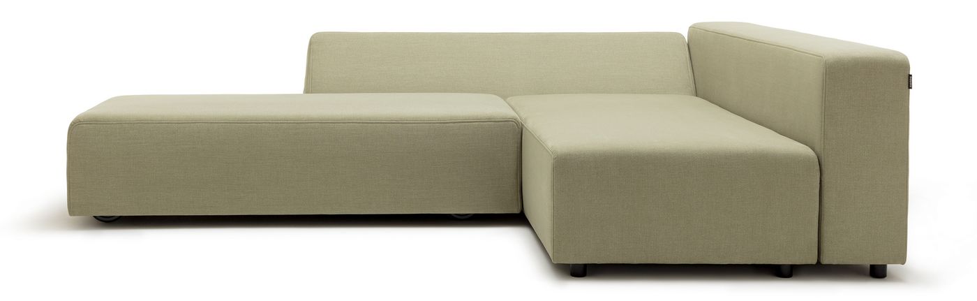 Freistil Rolf Benz 137 Sofa bed in reed green fabric