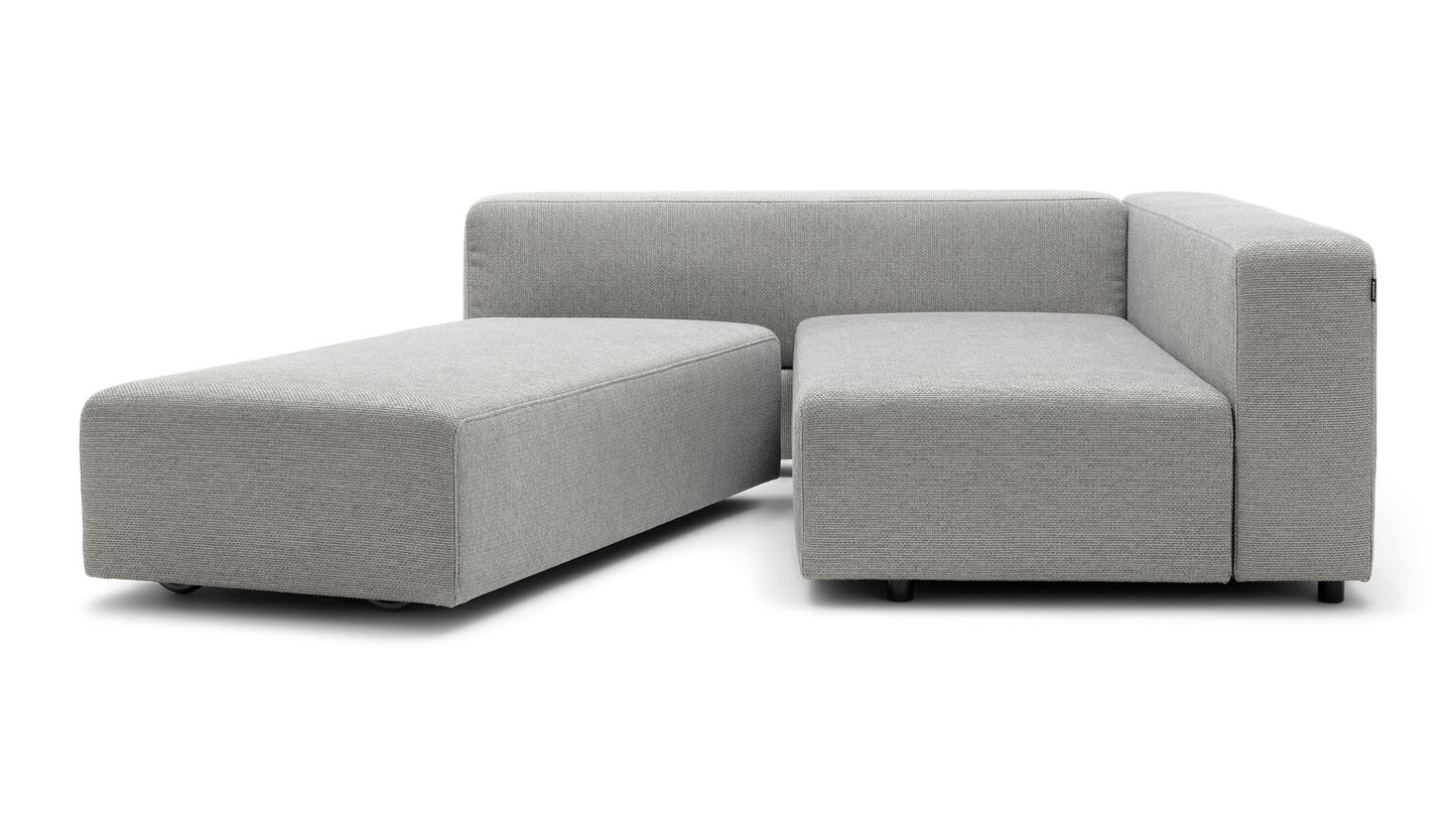 Freistil Rolf Benz 137 Sofa bed in signal grey fabric