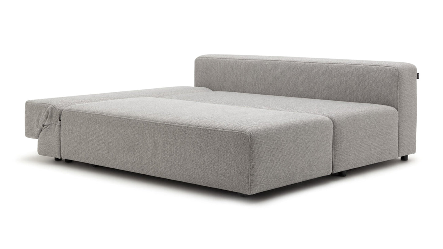Freistil Rolf Benz 137 Sofa bed in signal grey fabric