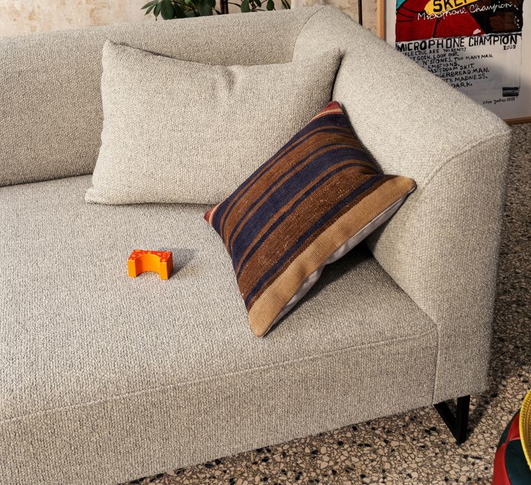 Freistil by Rolf Benz 160 sofa showing arm detail