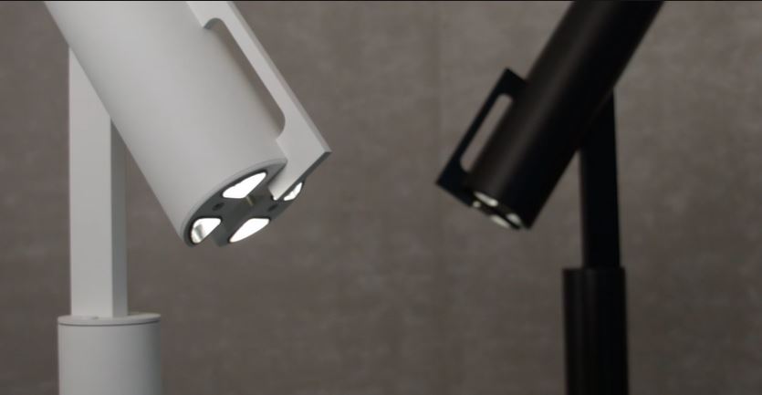 Byok Barrone Floor Lamp in white and black matt finish