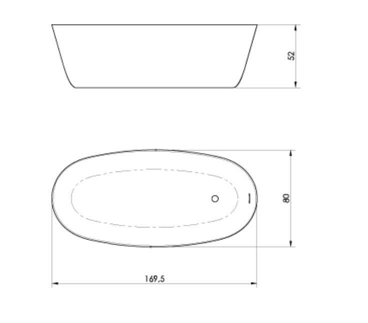 Mastella For You Bathtub from Italy dimensions