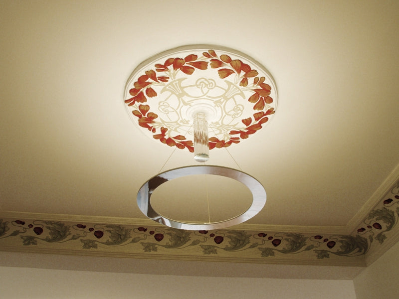 Byok Piani Lungo Pendant ceiling LED Lamp Light in polished finish Made in Germany