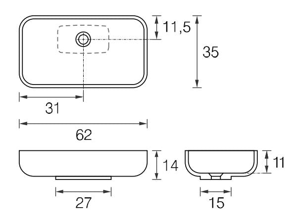MASTELLA PILK COUNTERTOP BASIN