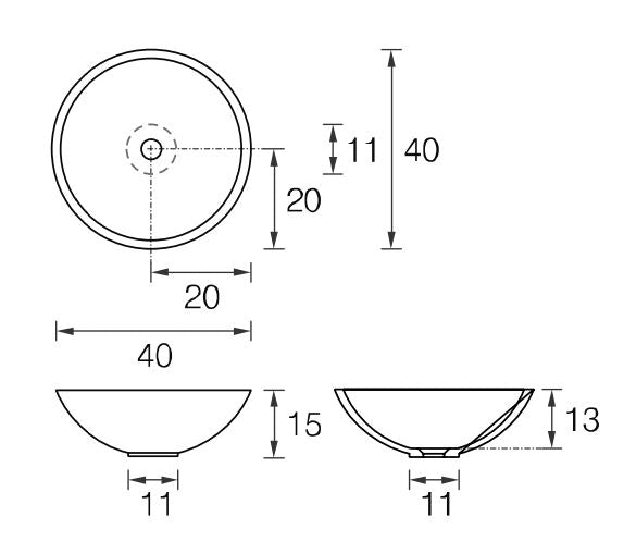 MASTELLA TONDO COUNTERTOP BASIN