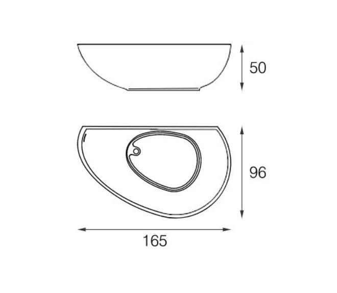 Mastella Vanity Freestanding Bathtub in cristalplant