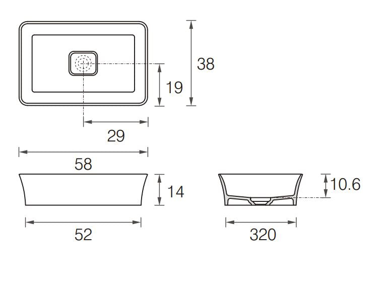 MASTELLA YAK OUT COUNTERTOP BASIN