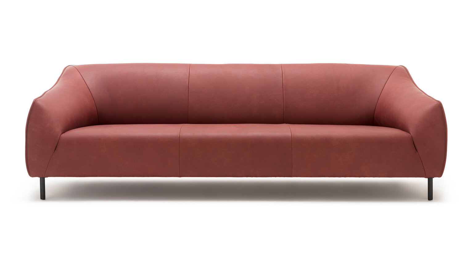 Freistil Rolf Benz 132 sofa red leather