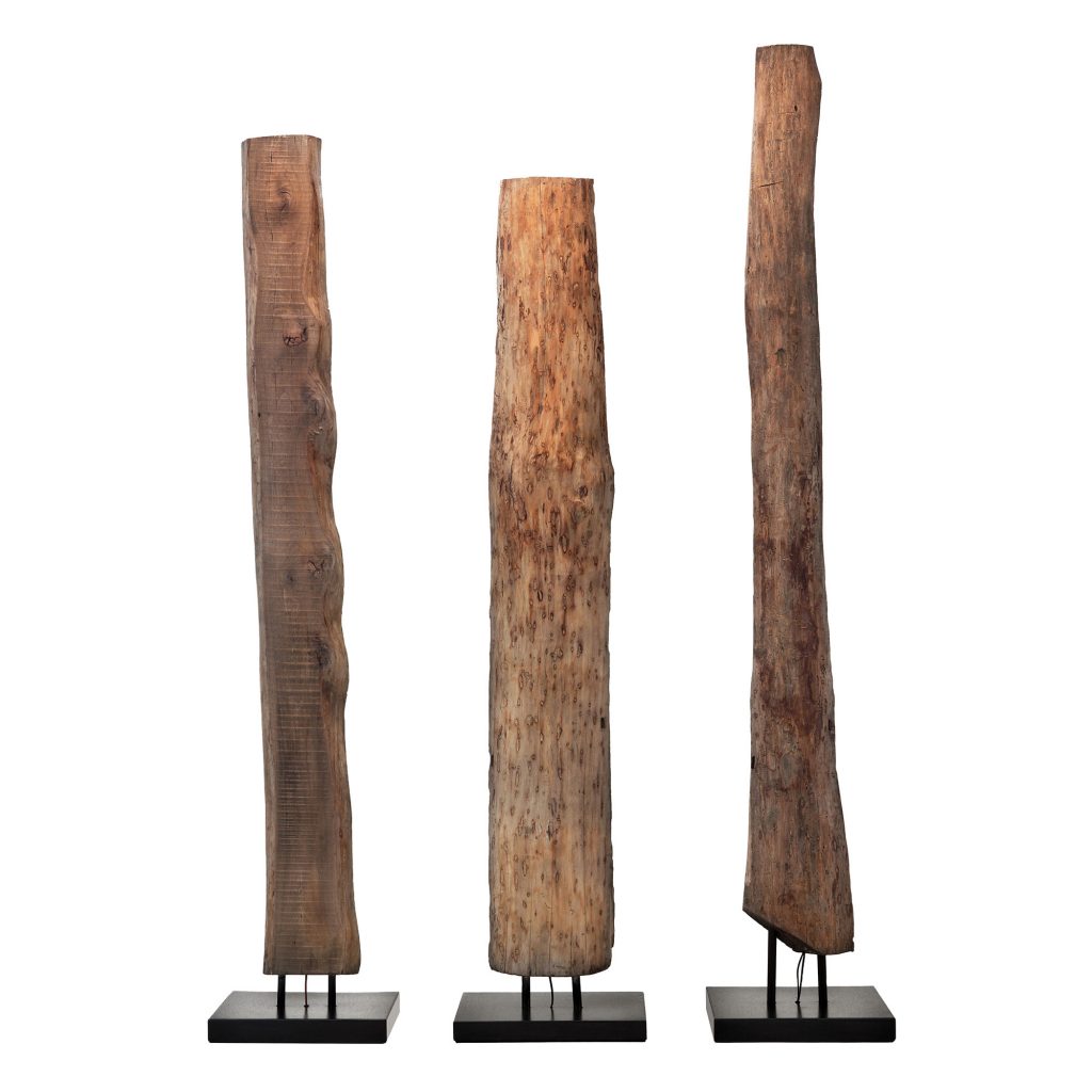 Zeus old times floor lamp aged wood LED