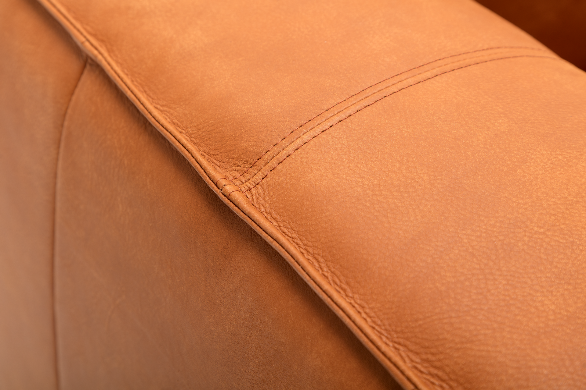 Freistil Rolf Benz 136 sofa leather detail