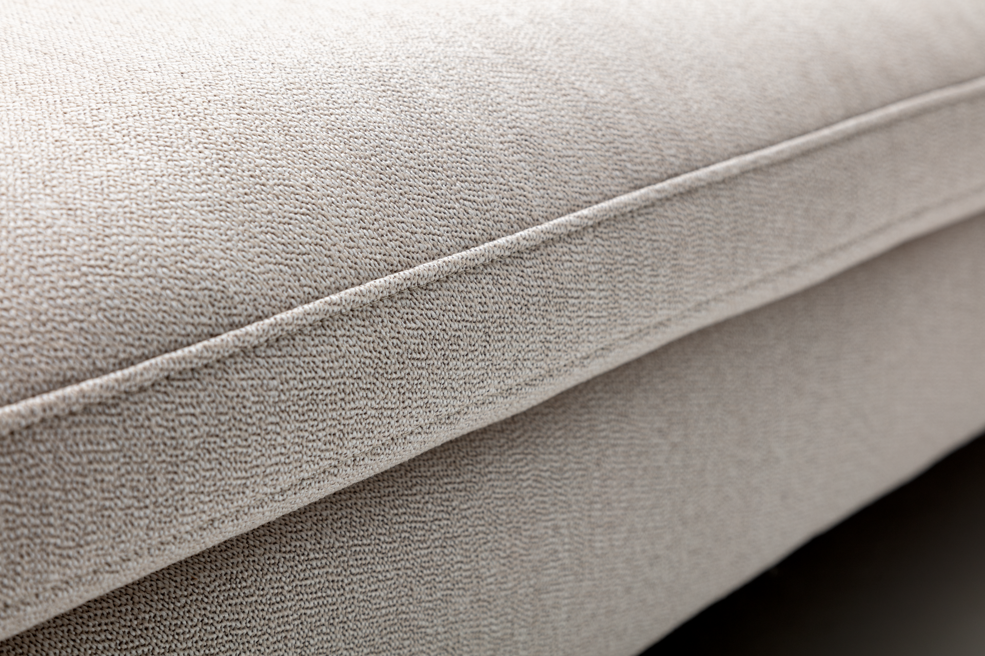 Rolf Benz Beige Grey Premium Fabric Detail Close-up