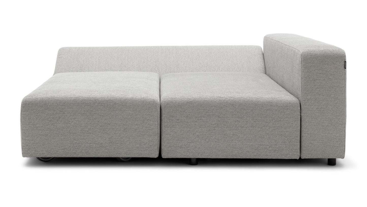 Freistil Rolf Benz 137 Sofa bed in signal grey fabric