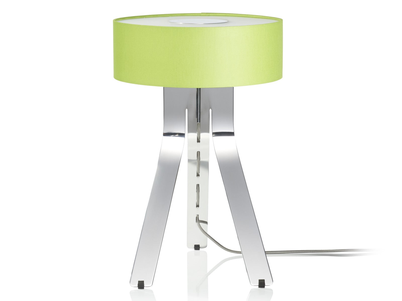 Fino Table Lamp with Ecru shade in green