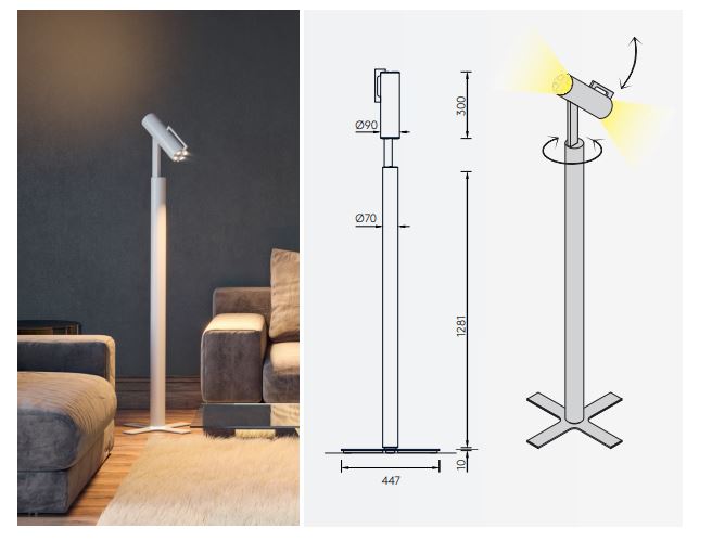 Byok Barrone Floor Lamp dimensions