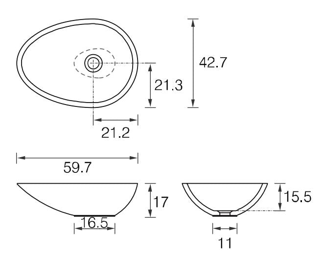 MASTELLA MAXI VOV COUNTERTOP BASIN